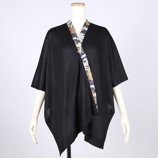 [One-of-a-kind item] TKg Dragon Flying on Hemp Leaves Pattern Square Haori