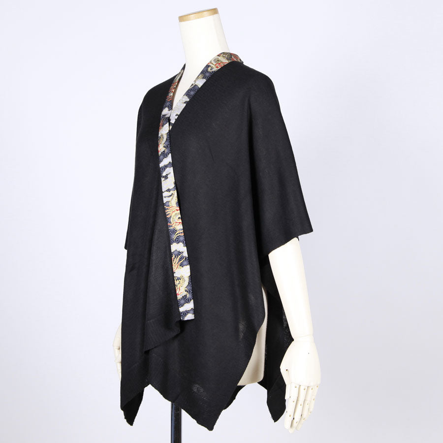 [One-of-a-kind item] TKg Dragon Flying on Hemp Leaves Pattern Square Haori