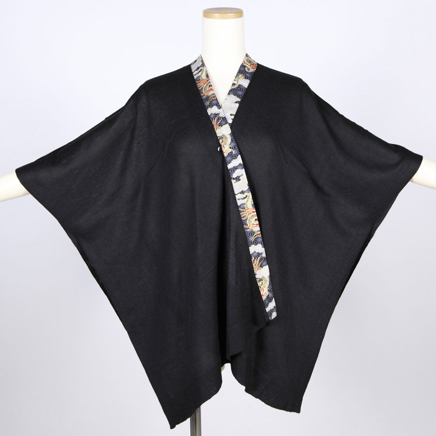 [One-of-a-kind item] TKg Dragon Flying on Hemp Leaves Pattern Square Haori