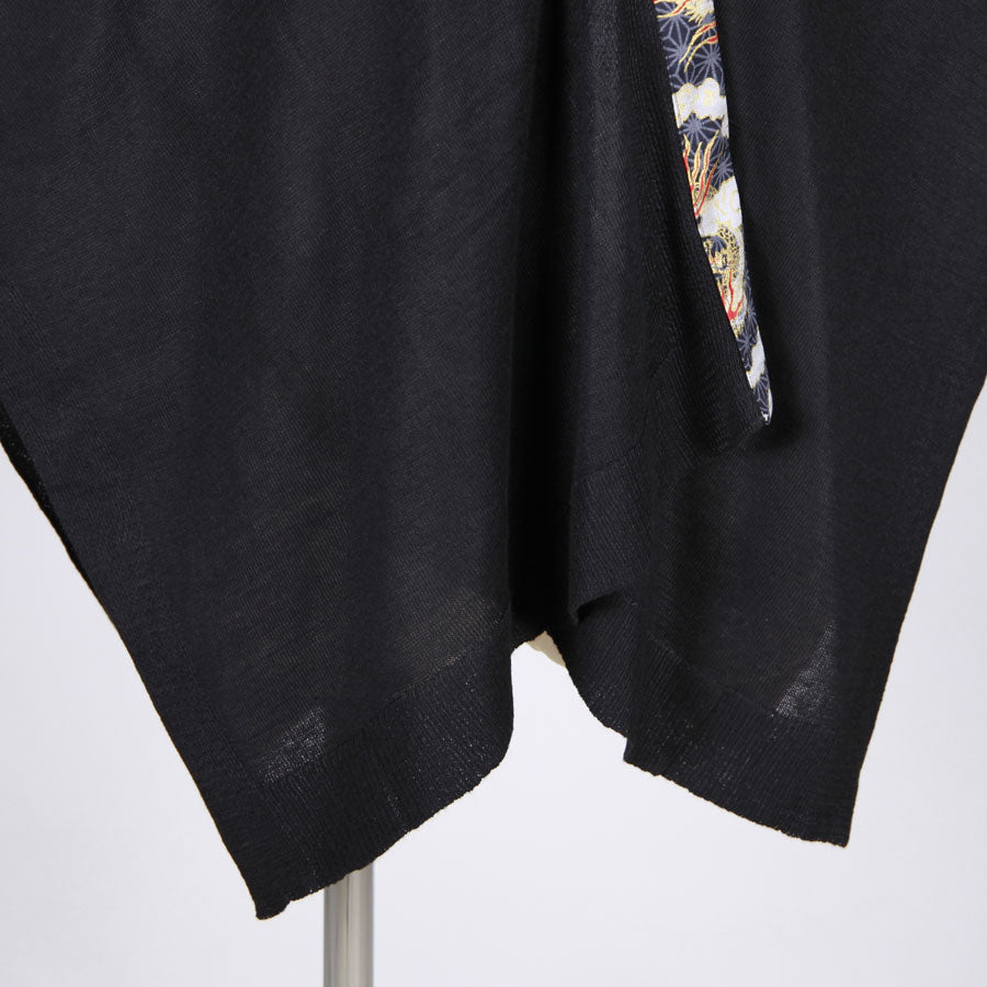 [One-of-a-kind item] TKg Dragon Flying on Hemp Leaves Pattern Square Haori