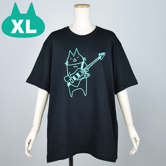 MINT NeKO ベースTシャツ BK-GRN・XL