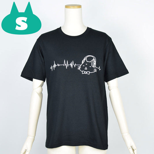 MINT NeKO ヘッドホンTシャツ BK-WH・S