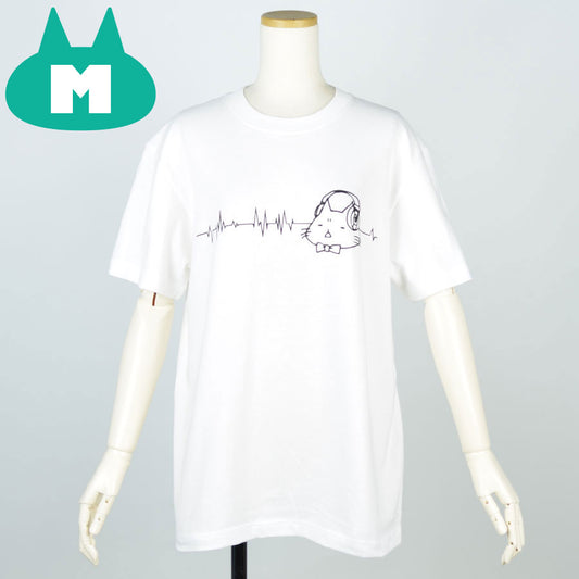 MINT NeKO ヘッドホンTシャツ WH-BK・M