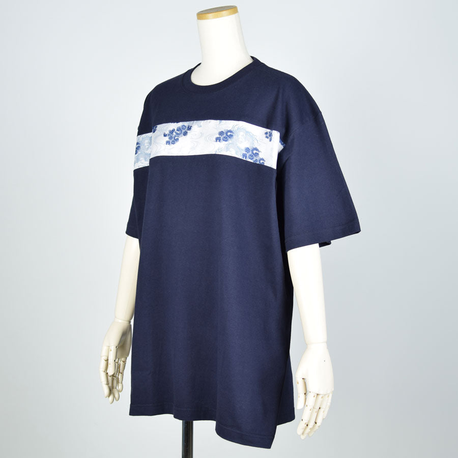 gouk Japanese pattern switching T -shirt B