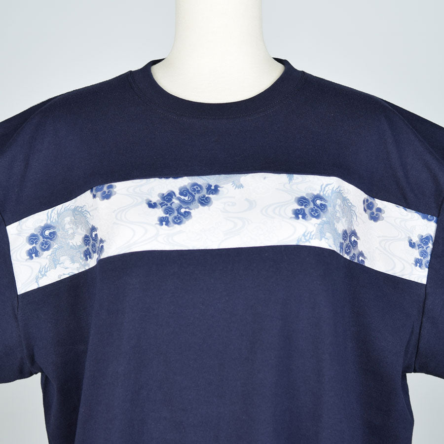 gouk Japanese pattern switching T -shirt B