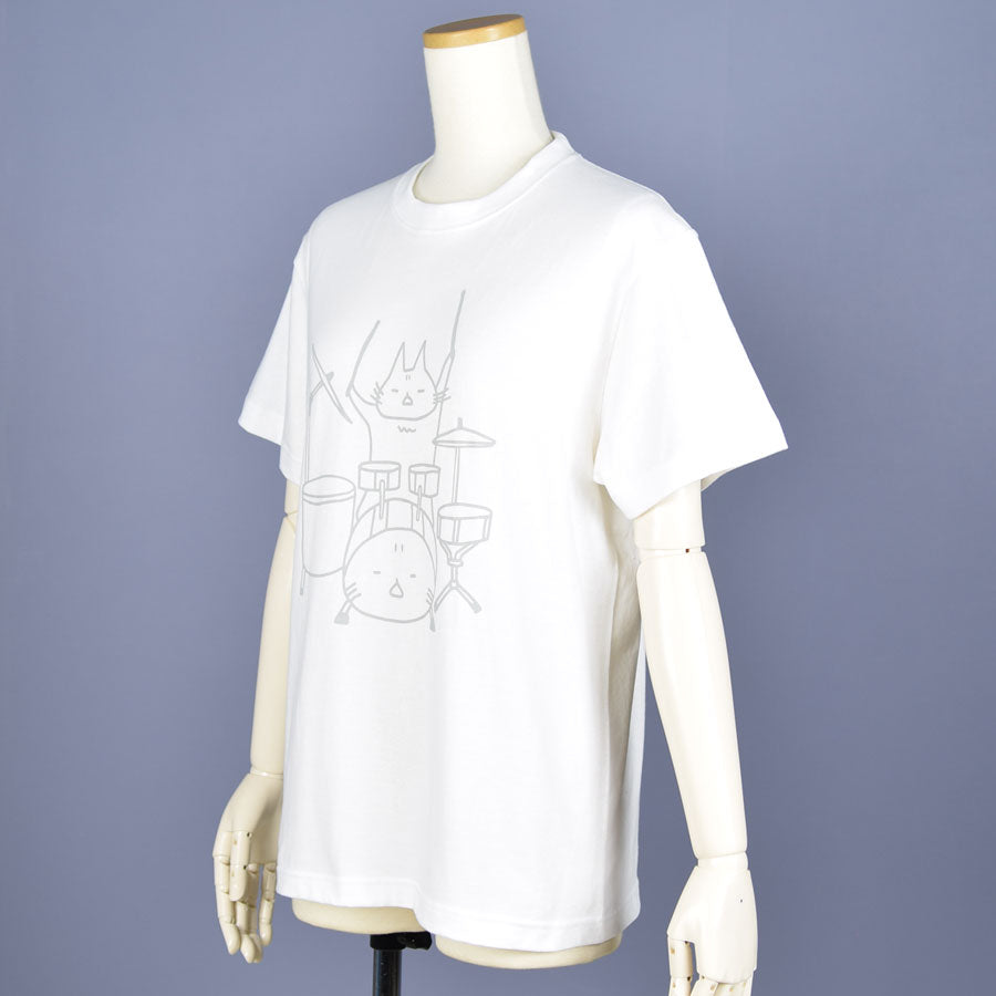 MINT NeKO Tama T -shirt WH ・ S