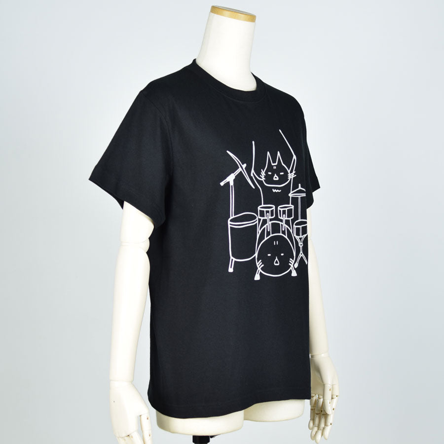 MINT NeKO Tama T -shirt BK ・ S