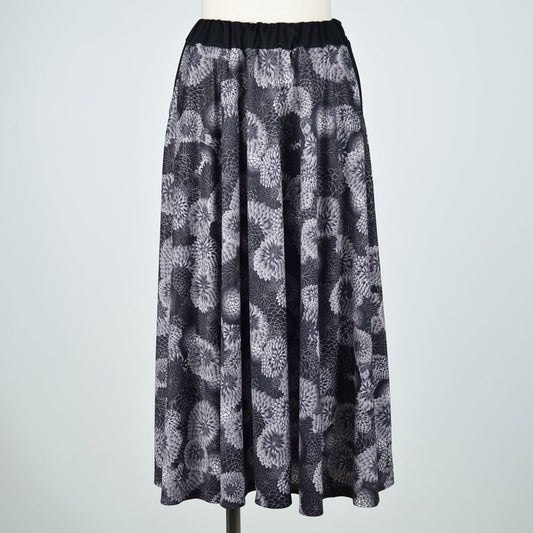 gouk Japanese pattern flare skirt D