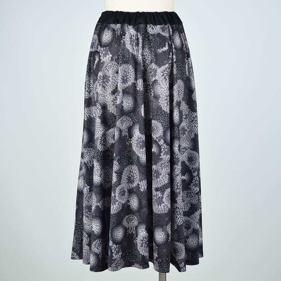 gouk Japanese pattern flare skirt D