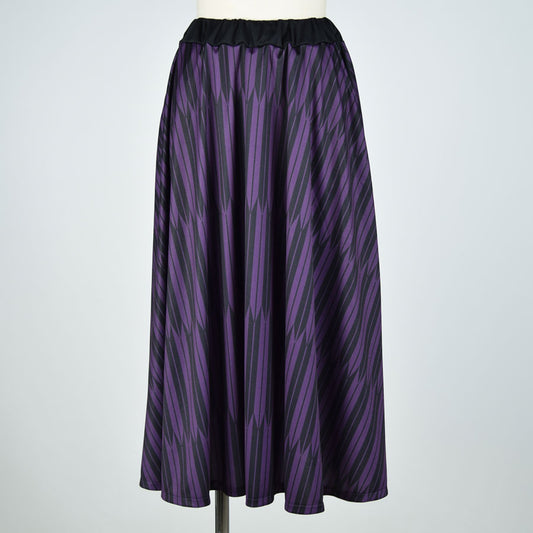gouk Japanese pattern flare skirt F