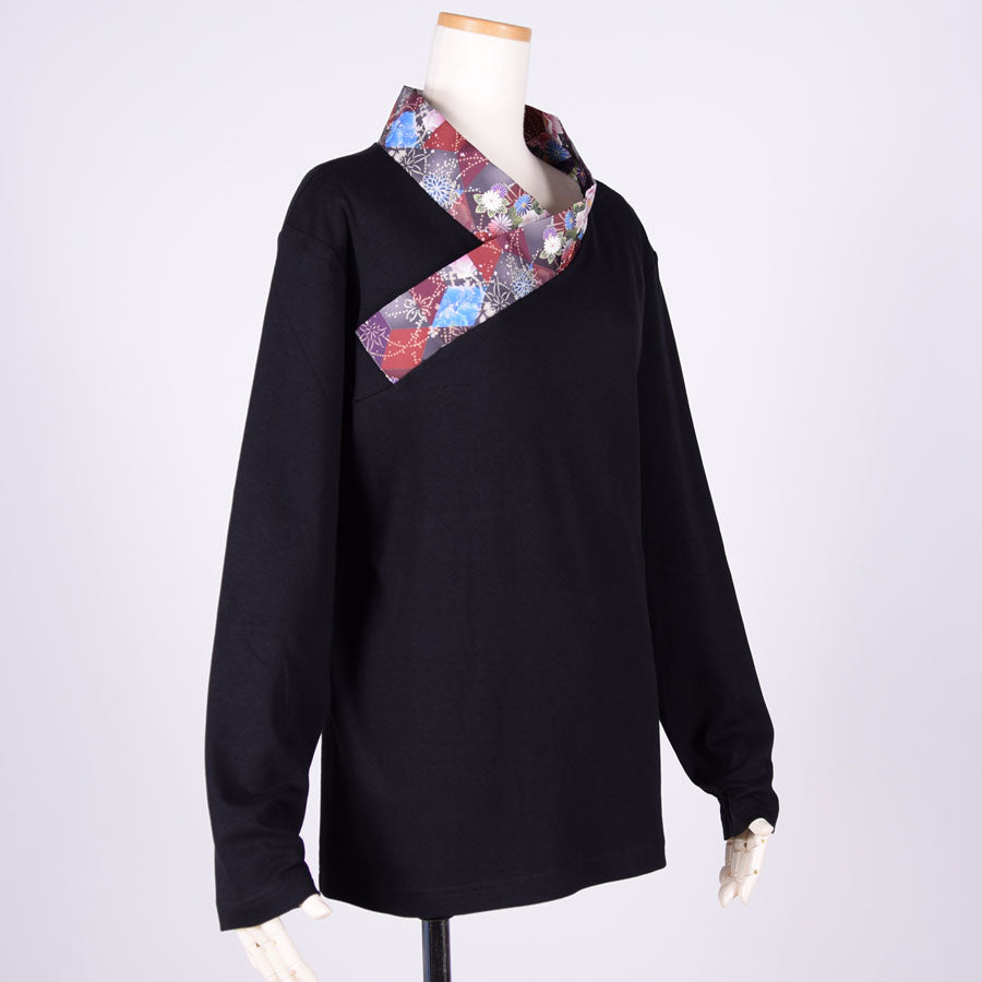 gouk Kimono Collar Long Sleeve T-shirt / K