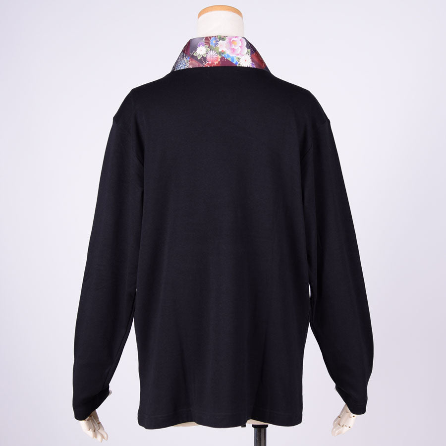 gouk Kimono Collar Long Sleeve T-shirt / K