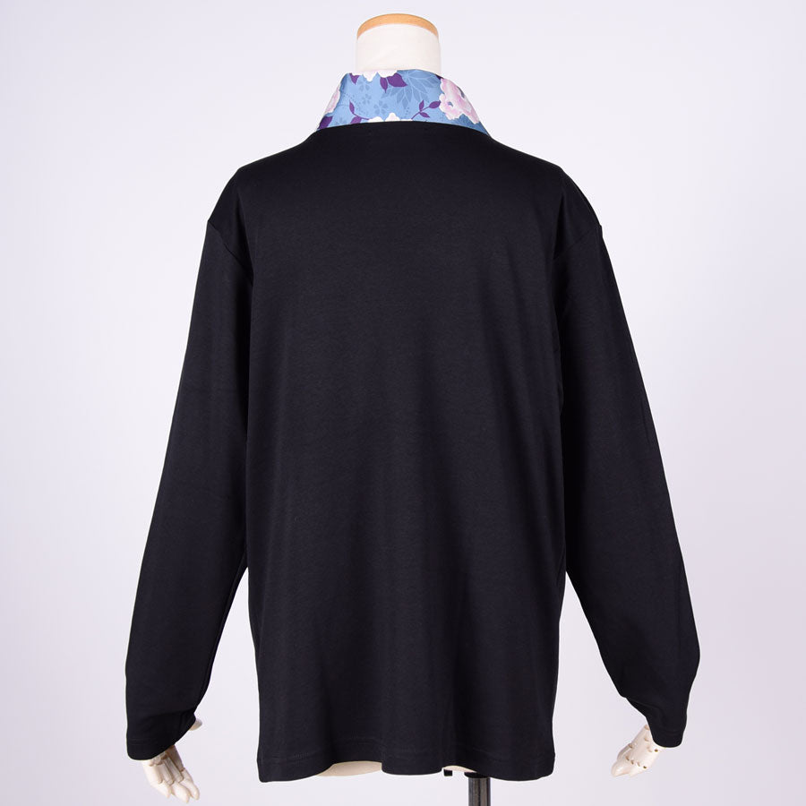 gouk Kimono Collar Long Sleeve T-shirt / H