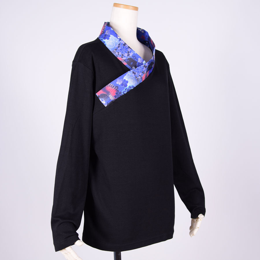 gouk Kimono Collar Long Sleeve T-shirt / J