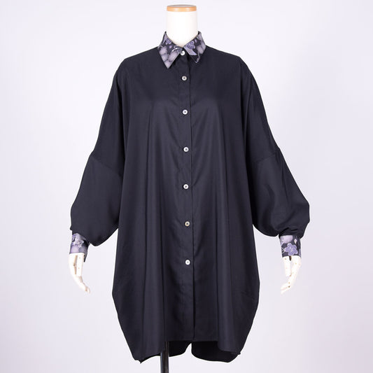 gouk Big Shirt  Coat / BK-GY