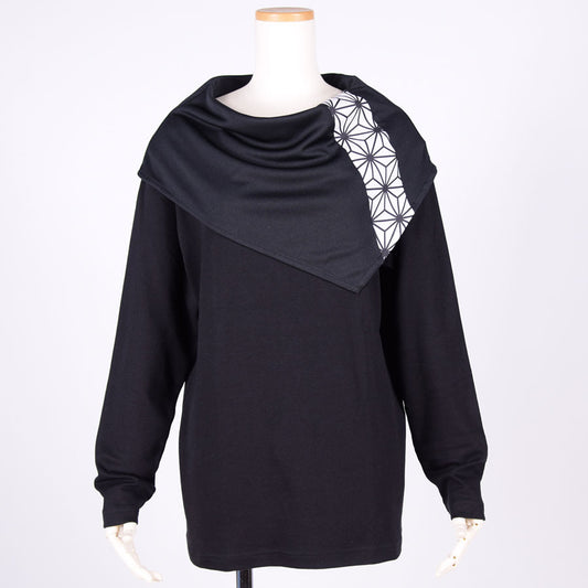 gouk ケープ付きトップス BK-WH