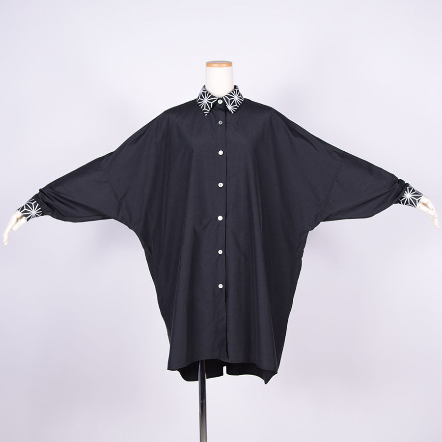 gouk Big Shirt  Coat / BK-BK