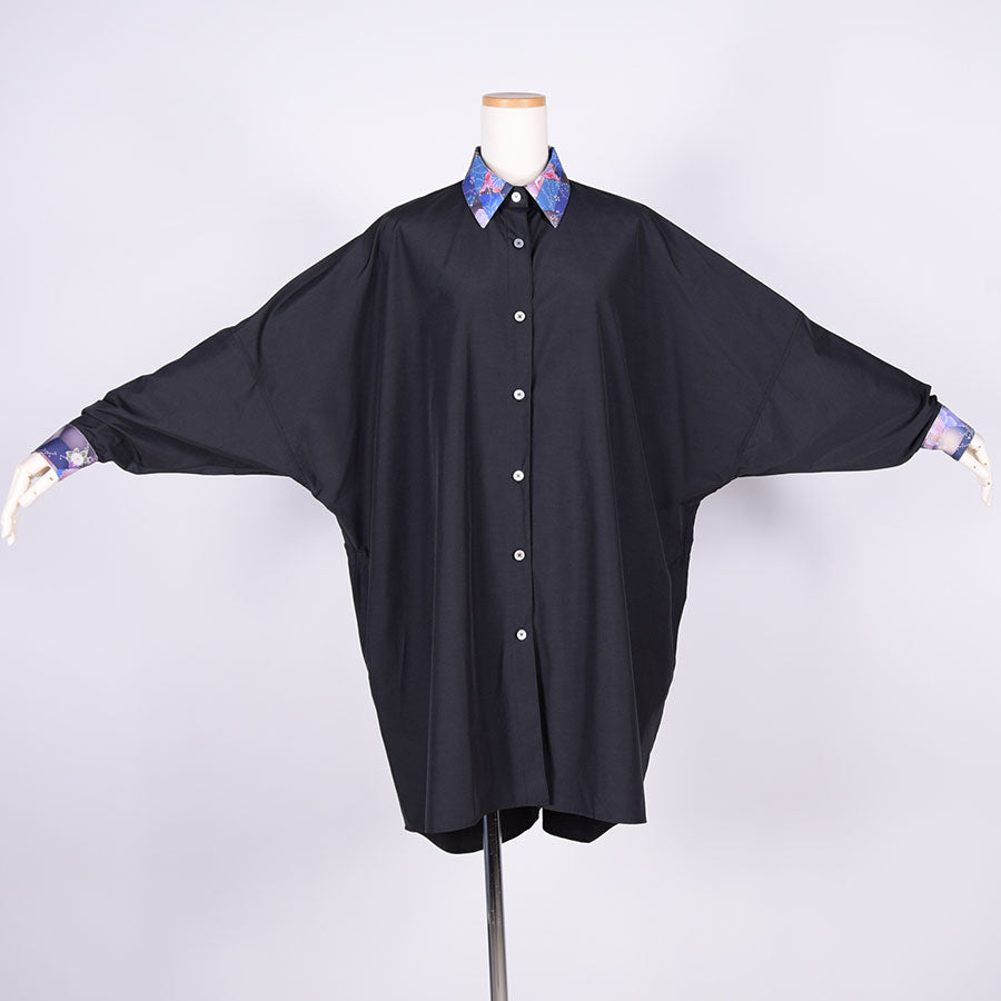 gouk Big Shirt  Coat / BK-BL