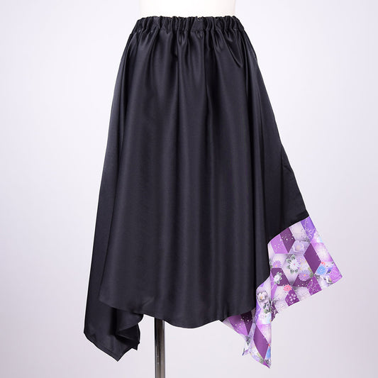 gouk ぎざぎざスカート BK-PUR