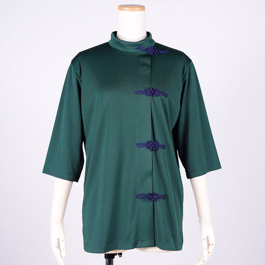 Moriguchika Short Sleeve Chinese Style Tops / GRN