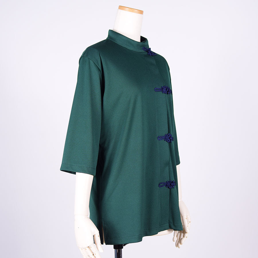 Moriguchika Short Sleeve Chinese Style Tops / GRN