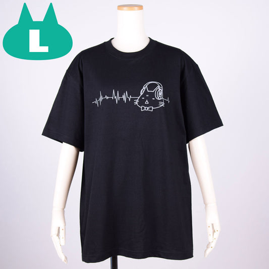 MINT NeKO ヘッドホンTシャツ BK・L