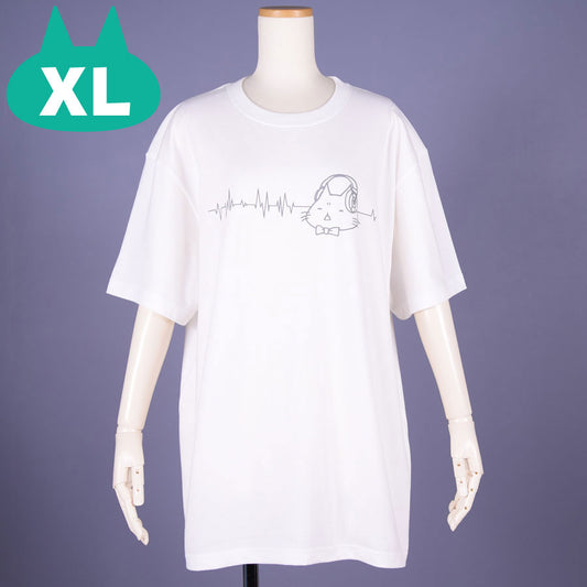 MINT NeKO Headphone T-shirt / WH ・ XL