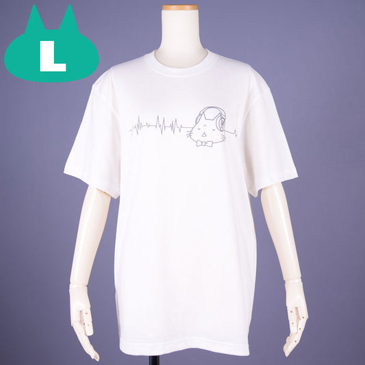 MINT NeKO Headphone T-shirt / WH ・ L