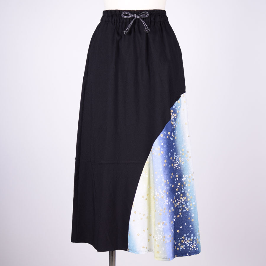 [One of a kind] TKg Half -Moon Japanese Pattern Skirt