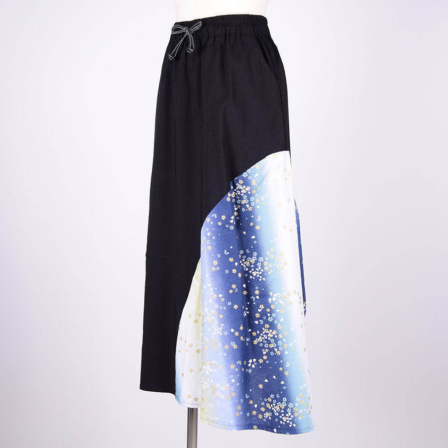 [One of a kind] TKg Half -Moon Japanese Pattern Skirt