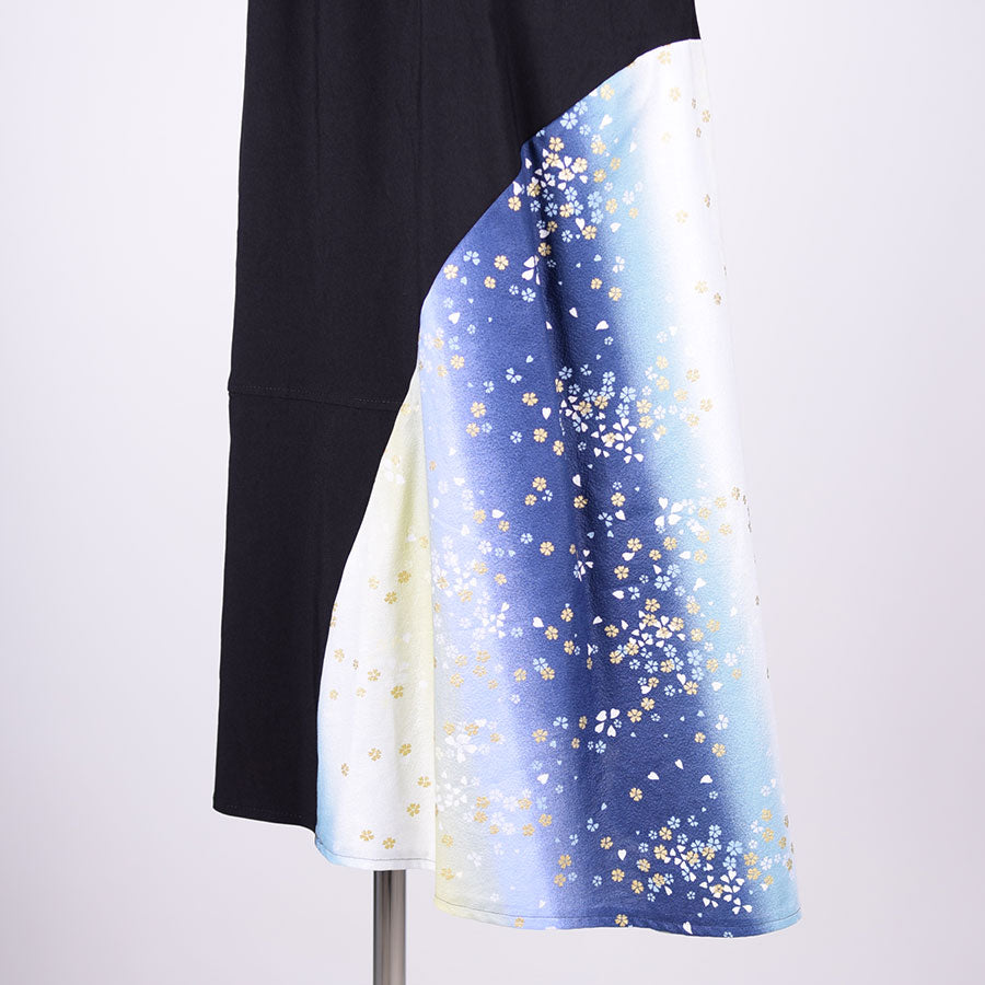 [One of a kind] TKg Half -Moon Japanese Pattern Skirt