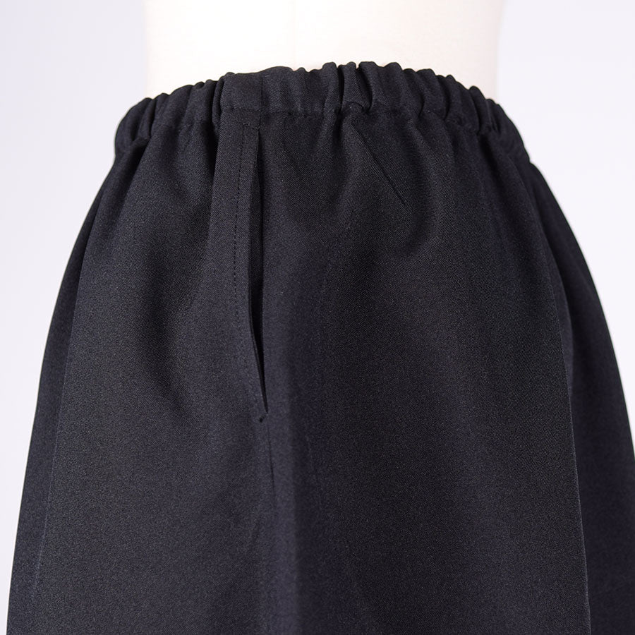 gouk 6 pieces Switching Flare Skirt / PUR-BK