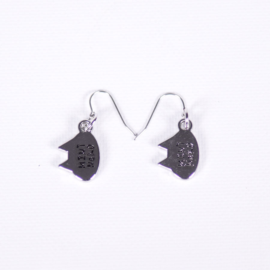 Mint Neko Small Wagahai earrings