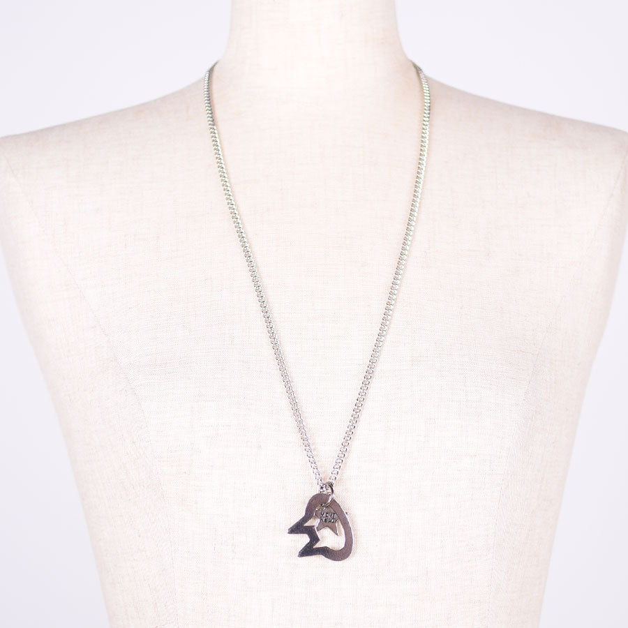 MINT NeKO Star and Cat Silhouette Necklace