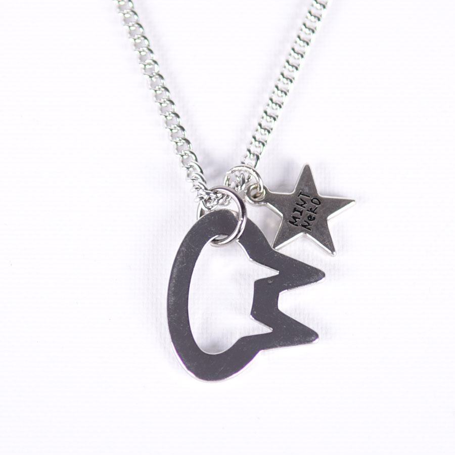 MINT NeKO Star and Cat Silhouette Necklace