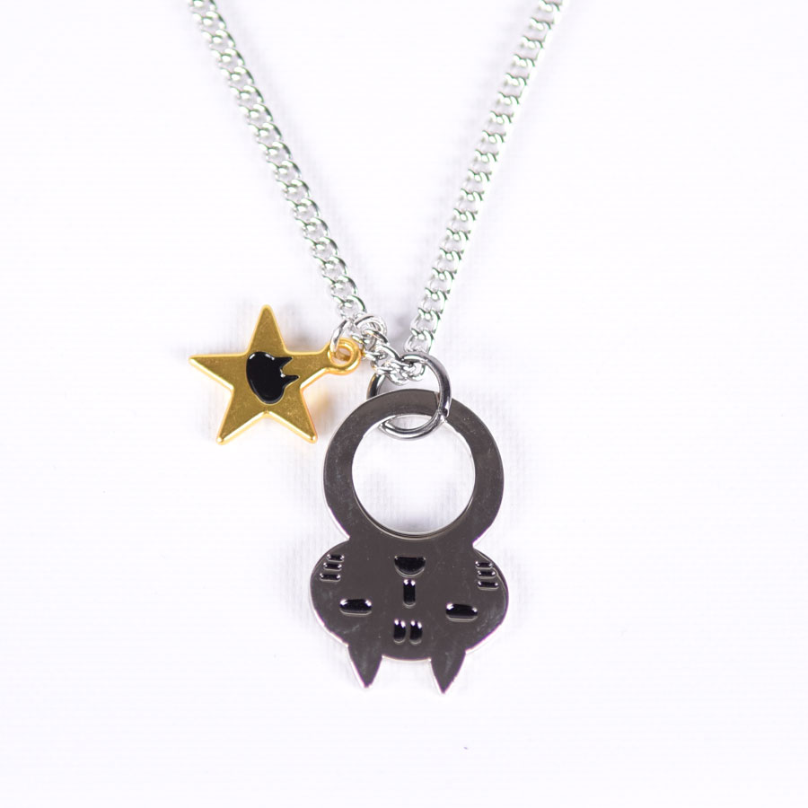 MINT NeKO Star and Wagahai Necklace / SIL-GLD