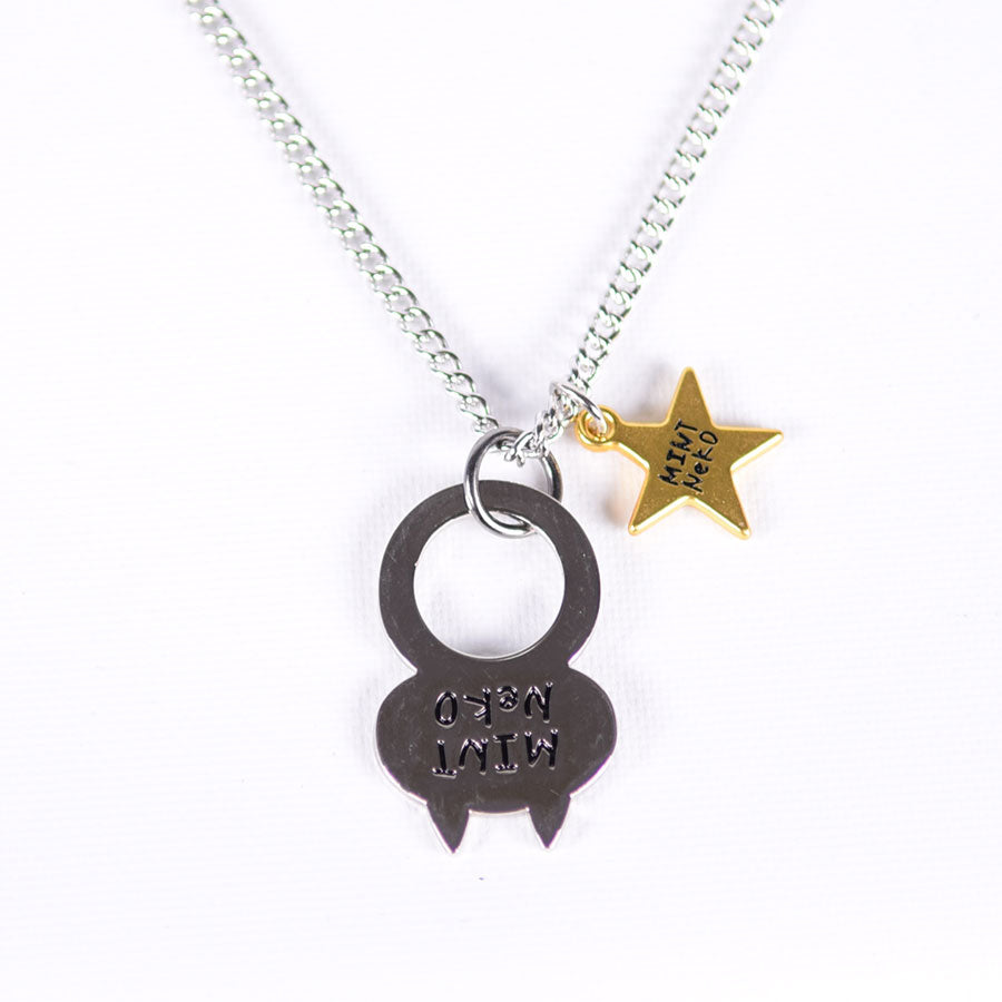 MINT NeKO Star and Wagahai Necklace / SIL-GLD