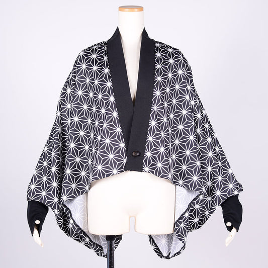 gouk 長方形羽織り BK-WH