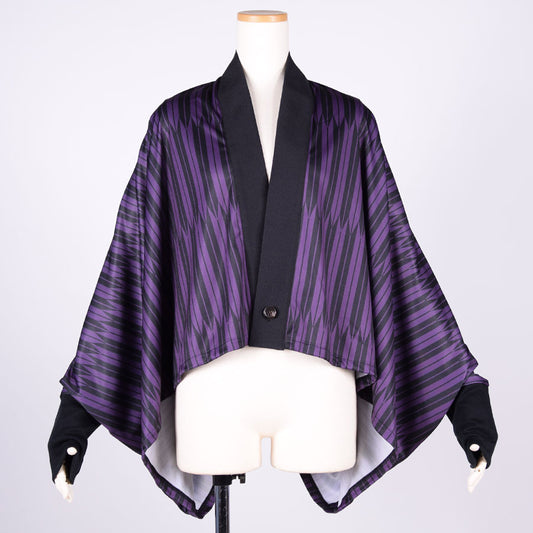 gouk 長方形羽織り PUR-BK