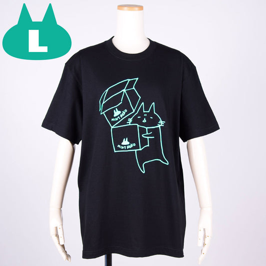 MINT NeKO Shipment T -shirt / BK ・ L