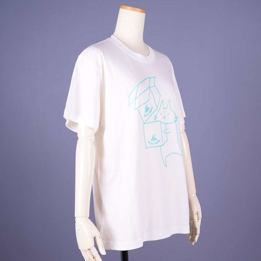 MINT NeKO Shipment T -shirt / WH ・ M