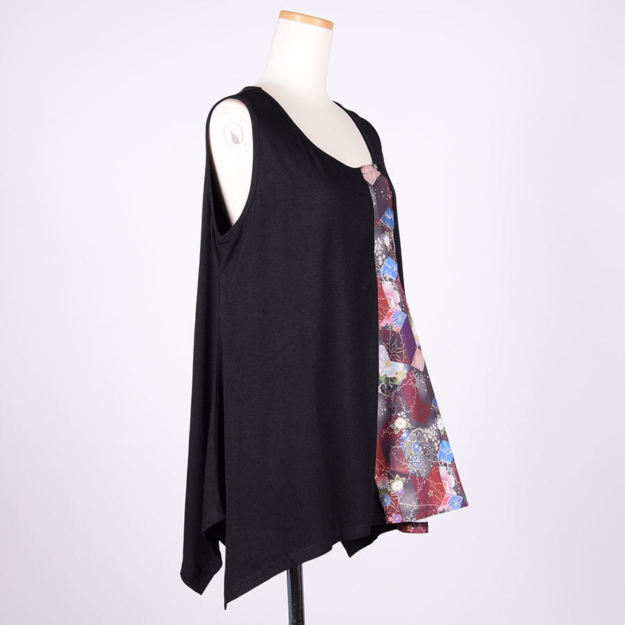 gouk Long Tank Top / BK-RD