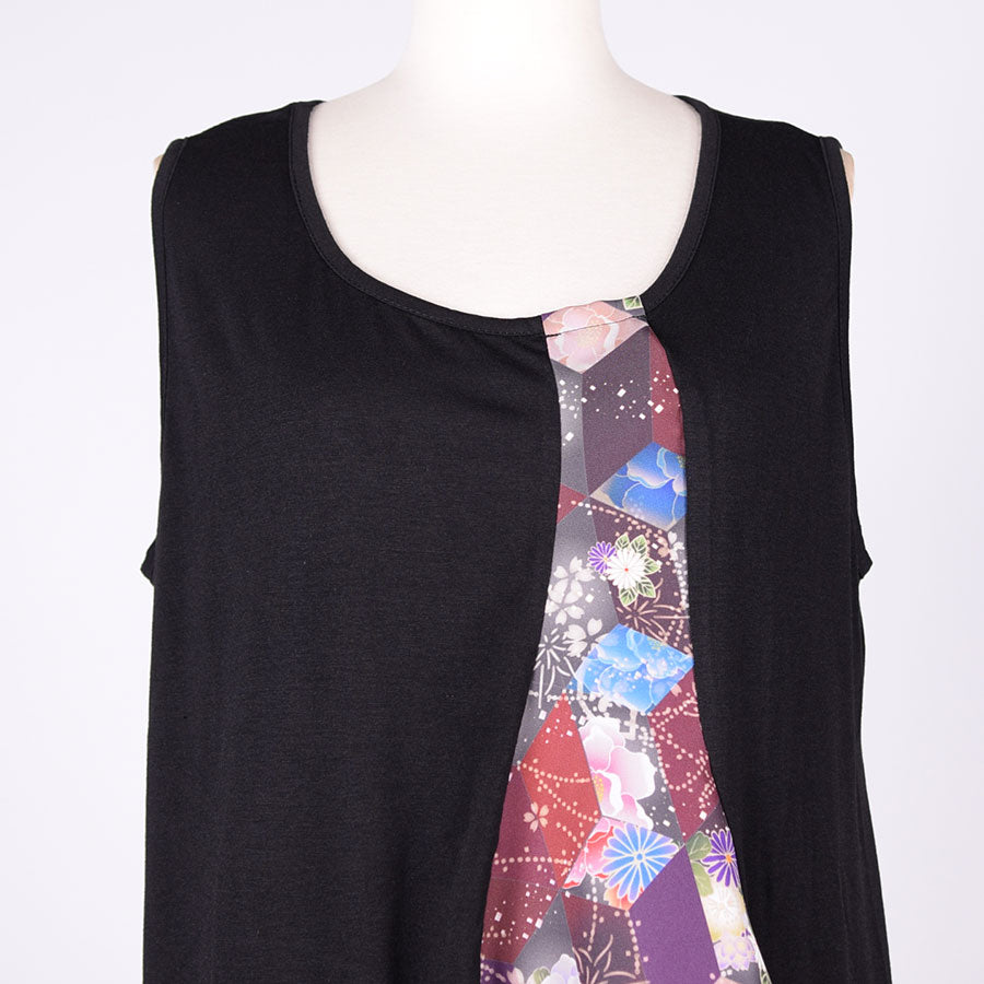 gouk Long Tank Top / BK-RD