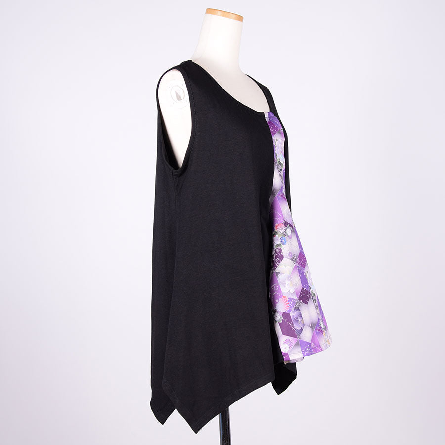 gouk Long Tank Top / BK-PUR