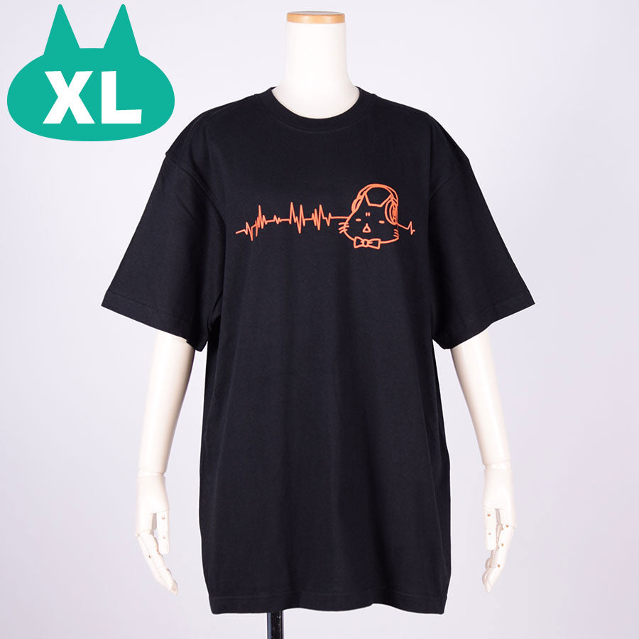 MINT NeKO Headphone T-shirt BK-ORG / XL