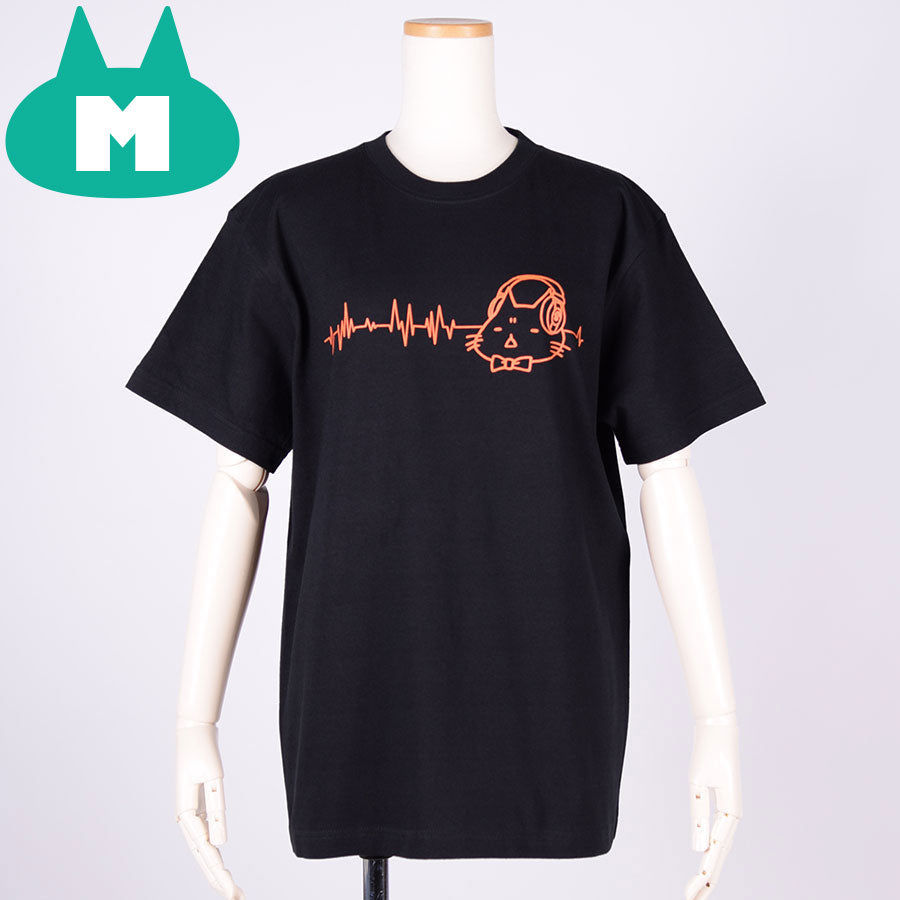 MINT NeKO Headphone T-shirt BK-ORG / M