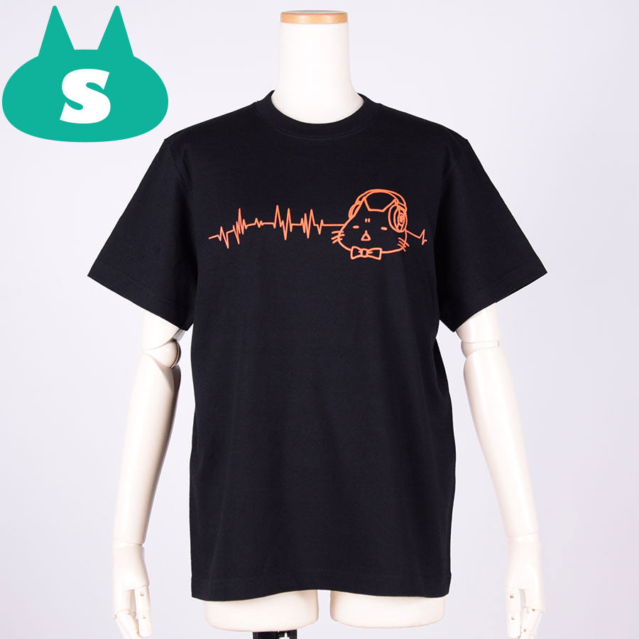 MINT NeKO Headphone T-shirt BK-ORG / S