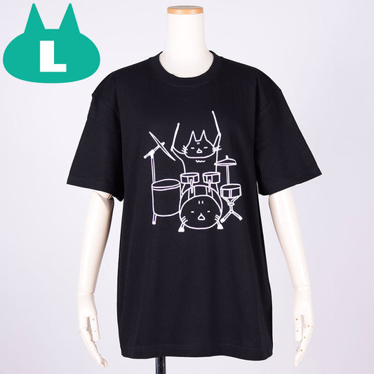 MINT NeKO Tama T -shirt BK / L