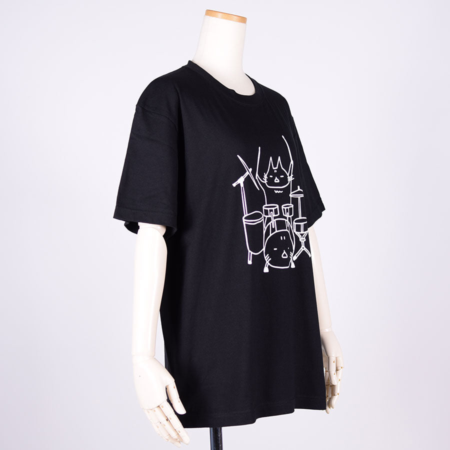 MINT NeKO Tama T -shirt BK / L