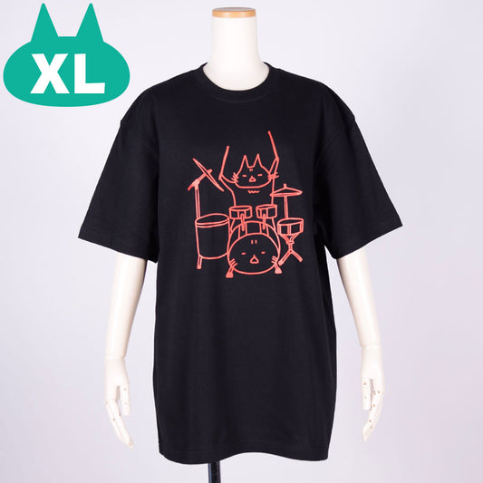 MINT NeKO タマのTシャツ BK-ORG・XL